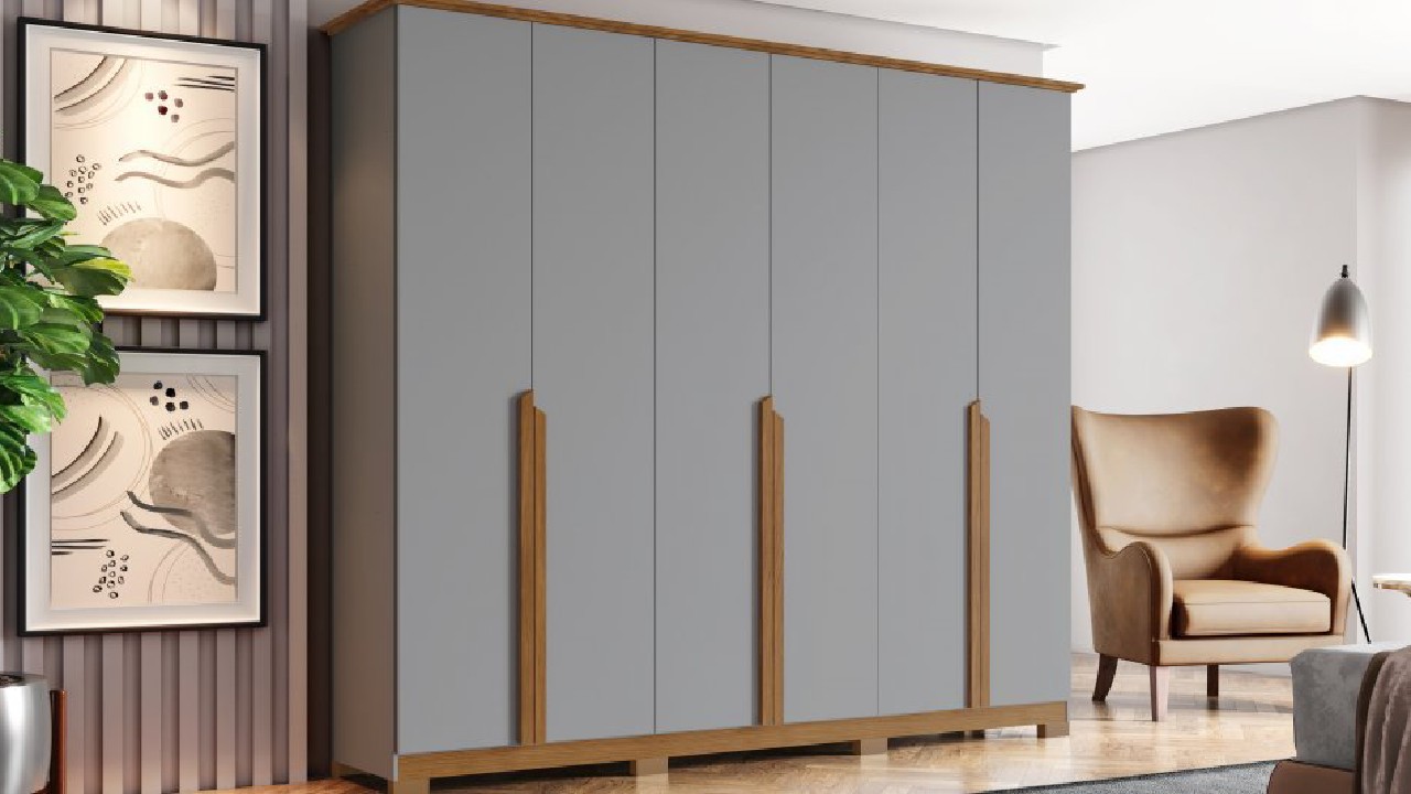 Guarda-roupa de casal 6 portas