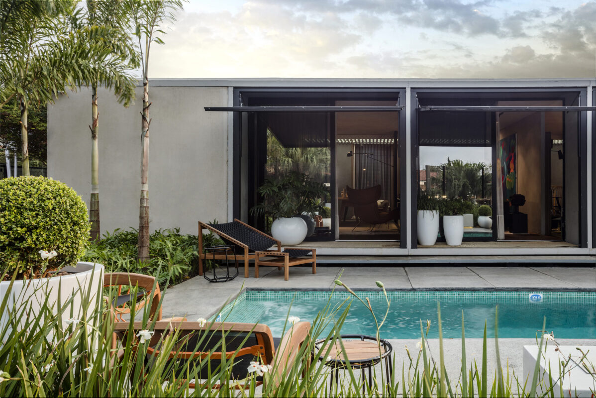 Casa sustentável com piscina
